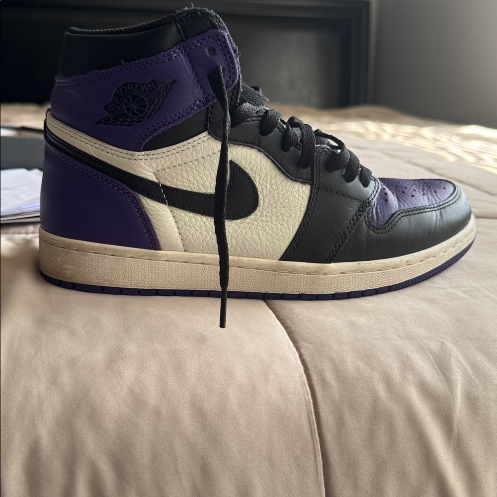 Nike Air Jordan 1 High Court Purple Black White - Picture 4 of 4